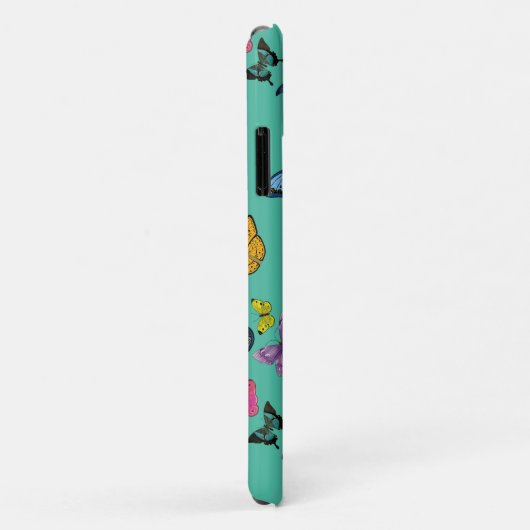 Coques Case-Mate iPhone Texture motif papillon (Dos/Droite)