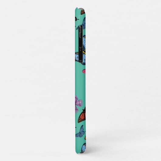 Coques Case-Mate iPhone Texture motif papillon (Dos/Gauche)