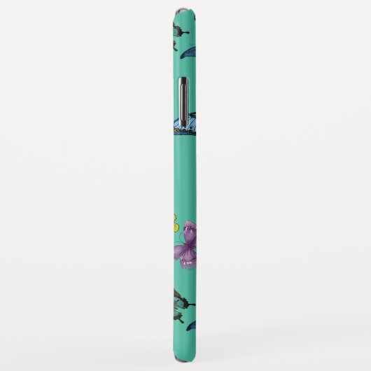 Coques Case-Mate iPhone Texture motif papillon (Dos/Droite)