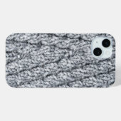 Coques Case-Mate iPhone texture motif tricotée (Verso (horizontal))