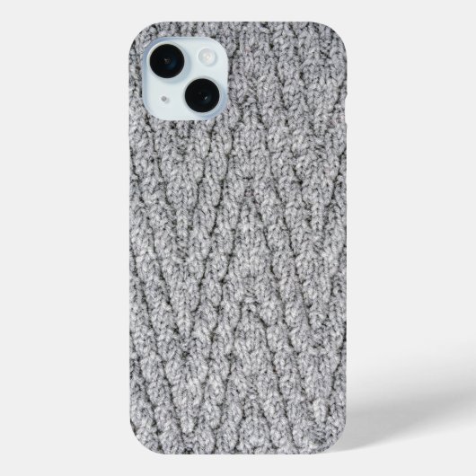 Coques Case-Mate iPhone texture motif tricotée (Verso)