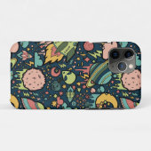 Coques Case-Mate iPhone Texture Motifs Aliens Rockets Space (Dos (Horizontal))