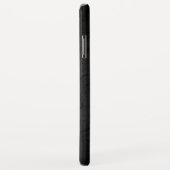 Coques Case-Mate iPhone Texture noire Abstraite Nom personnalisé (Dos/Droite)