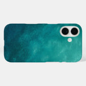 Coques Case-Mate iPhone Texture Ombré Sarcelle Foncé (Verso (horizontal))