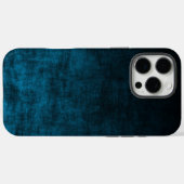 Coques Case-Mate iPhone Texture Ombrée Grunge Noir et Sarcelle (Verso (horizontal))
