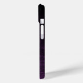 Coques Case-Mate iPhone Texture ombrée grunge noire et violette (Verso / Gauche)