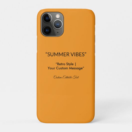 Coques Case-Mate iPhone Texture Orange Rétro – Art pour l'ambiance estival (Dos)