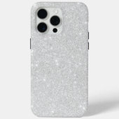 Coques Case-Mate iPhone Texture Parties scintillant argent blanc brillant (Verso)