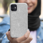 Coques Case-Mate iPhone Texture Parties scintillant argent blanc brillant