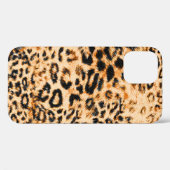 Coques Case-Mate iPhone Texture peau léopard, motif léopard (Verso (horizontal))