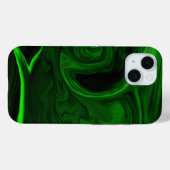 Coques Case-Mate iPhone texture pierre de malachite verte (Verso (horizontal))