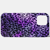 Coques Case-Mate iPhone Texture poster de animal rétro du léopard (Verso (horizontal))