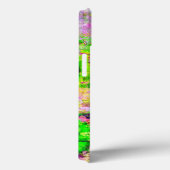 Coques Case-Mate iPhone Texture pourpre verte (Verso / Droite)