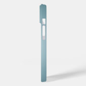 Coques Case-Mate iPhone Texture radiale bleu clair personnalisée (Verso / Gauche)