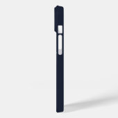 Coques Case-Mate iPhone Texture radiale bleu foncé personnalisée 15 (Verso / Gauche)