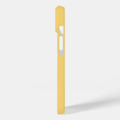 Coques Case-Mate iPhone Texture radiale jaune clair personnalisée 15 (Verso / Gauche)