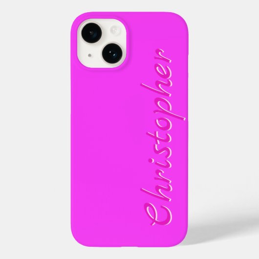 Coques Case-Mate iPhone Texture radiale rose personnalisée 15 (Verso)