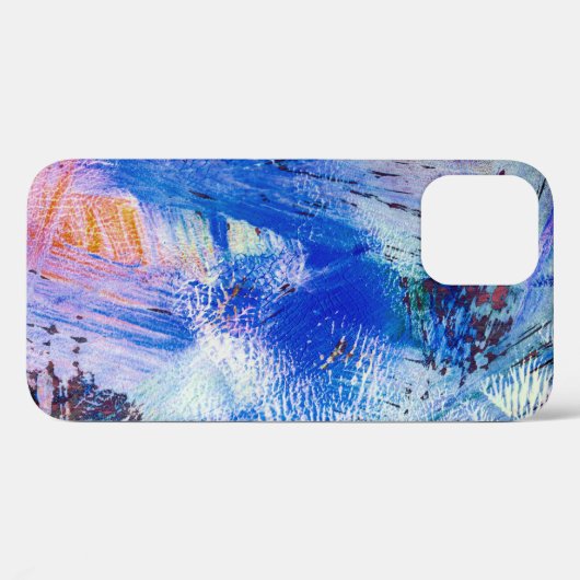 Coques Case-Mate iPhone texture raster acrylique différente mono multicolo (Verso (horizontal))