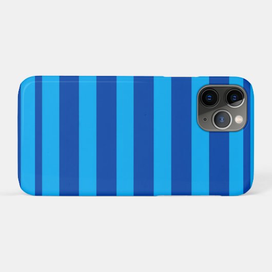 Coques Case-Mate iPhone Texture rayée bleue (Dos (Horizontal))