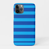 Coques Case-Mate iPhone Texture rayée bleue (Dos)