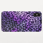 Coques Case-Mate iPhone Texture rétro poster de animal du léopard (Dos (Horizontal))