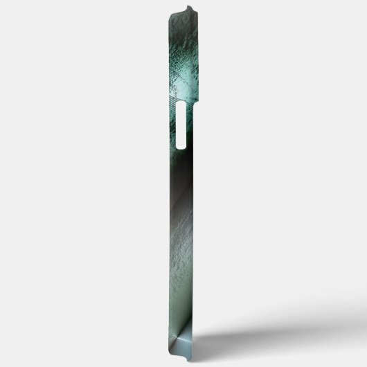 Coques Case-Mate iPhone Texture rocheuse gris cyan souple avec détails num (Verso / Droite)