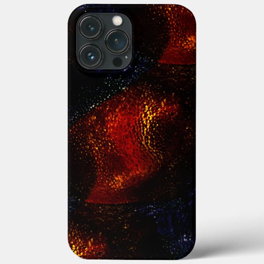 Coques Case-Mate iPhone Texture rouge digitale rustique avec des courbes l (Verso)