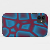 Coques Case-Mate iPhone texture rouge et bleue (Dos (Horizontal))