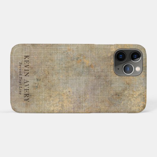 Coques Case-Mate iPhone Texture rustique de lin beige Elegant (Dos (Horizontal))