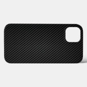Coques Case-Mate iPhone Texture synthétique en para-aramide noire (Verso (horizontal))