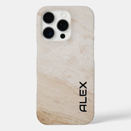 Coques Case-Mate iPhone Texture Travertine Naturelle - Motif de Pierre Ter (Verso)