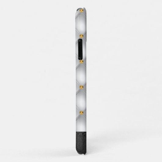 Coques Case-Mate iPhone Texture Tufted de luxe (Dos/Droite)