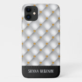 Coques Case-Mate iPhone Texture Tufted de luxe (Dos)