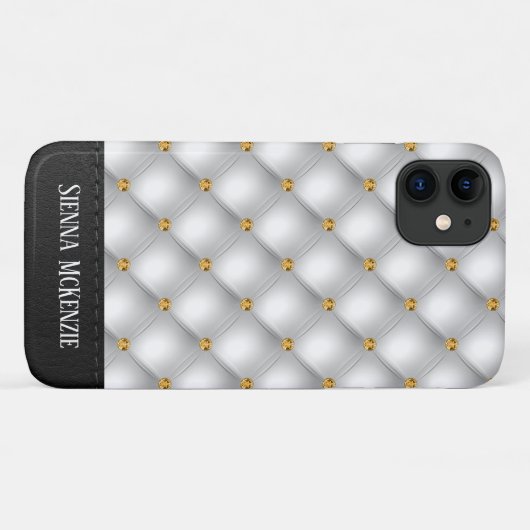 Coques Case-Mate iPhone Texture Tufted de luxe (Dos (Horizontal))