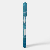 Coques Case-Mate iPhone Texture Turquoise contemporaine (Verso / Droite)
