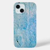 Coques Case-Mate iPhone Texture turquoise de Grunge en relief (Verso)