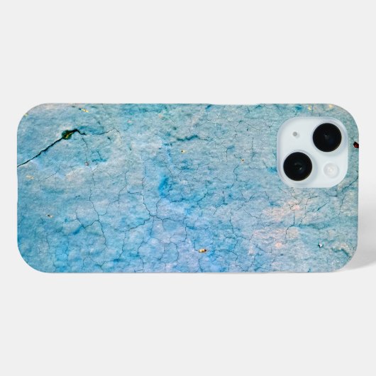 Coques Case-Mate iPhone Texture turquoise de Grunge en relief (Verso (horizontal))