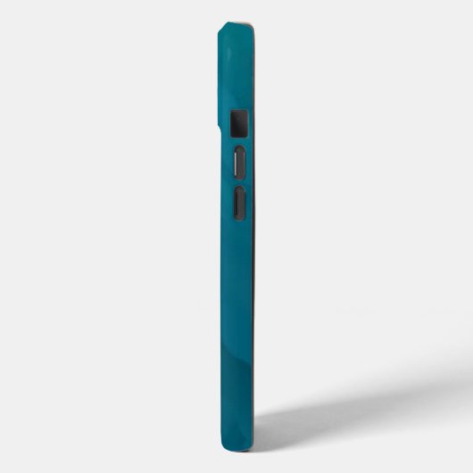 Coques Case-Mate iPhone texture turquoise en verre (Verso / Gauche)