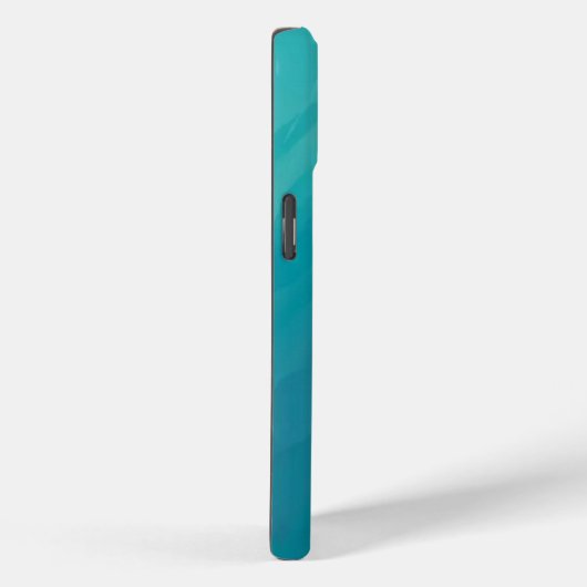 Coques Case-Mate iPhone texture turquoise en verre (Verso / Droite)