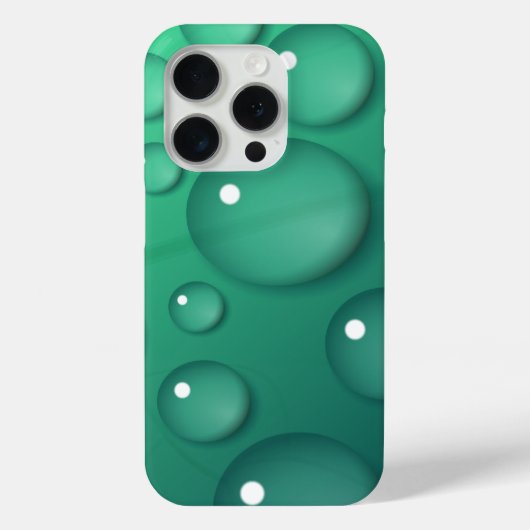 Coques Case-Mate iPhone Texture turquoise Raindrop (Verso)