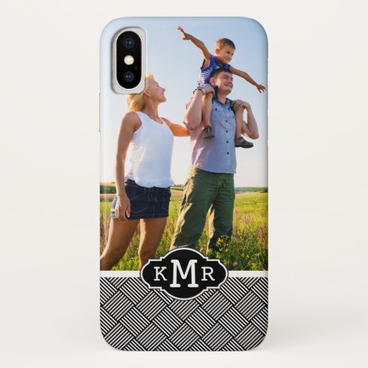 Coques Case-Mate iPhone Texture vérifiée géométrique faite sur commande de (Dos)