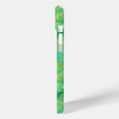 Coques Case-Mate iPhone Texture verre vert émeraude (Verso / Gauche)