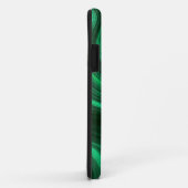 Coques Case-Mate iPhone Texture verte de malachite (Dos/Droite)