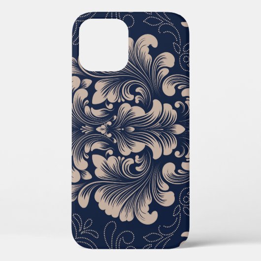 Coques Case-Mate iPhone Texture victorienne sans joint Damas classique (Verso)