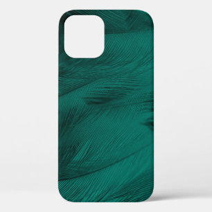 Case-Mate iPhone Case Texture Vintage de plumes vert foncé