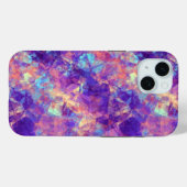 Coques Case-Mate iPhone Texture violette écrasée (Verso (horizontal))