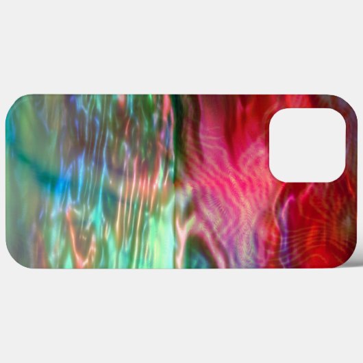 Coques Case-Mate iPhone Texture virtuelle rose et verte nacrée (Verso (horizontal))