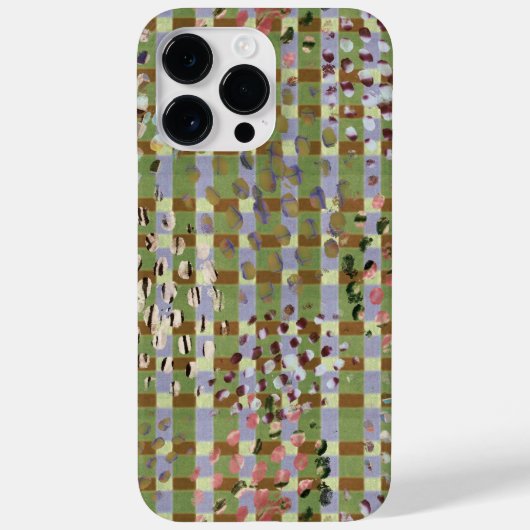 Coques Case-Mate iPhone Textured Pointillism Grid Pattern Artwork (Verso)