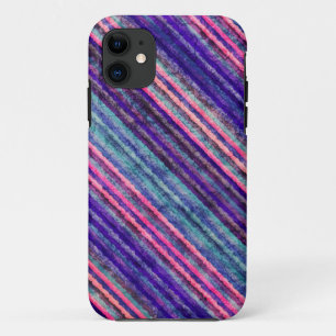 Coques Pour iPhone Textures colorées de grunge de rayures