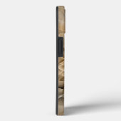 Coques Case-Mate iPhone Textures d'art fractal moderne aux tons de terre (Verso / Droite)